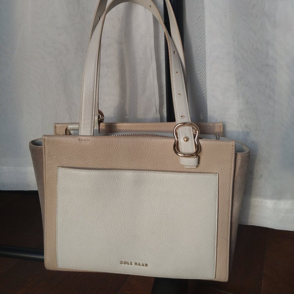 Cole Haan leather suede satchel/shoulder bag - very rare style